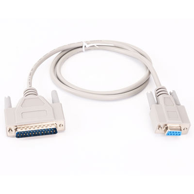 50cm D SUB καλώδια 25 Pin Connector αρσενικό σε 9 Pin θηλυκό καλώδιο επέκτασης δεδομένων εκτυπωτή