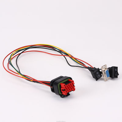 Ηλεκτρονικά σύρματα συρμών με διακόπτη Custom OEM συναρμολόγηση καλωδίου