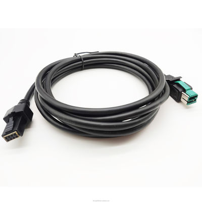 12V 24V τροφοδοτούμενο καλώδιο εκτυπωτή USB 12V έως 2X48P 1M-5M UL20276