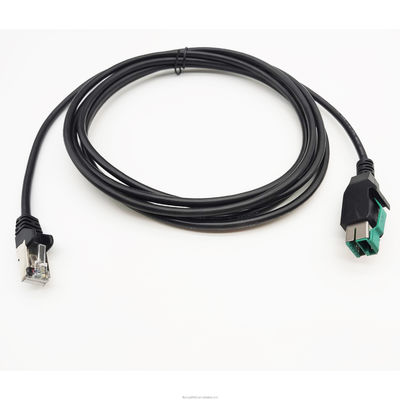 PVC TPE 24V τροφοδοτούμενο με καλώδιο USB 12V από αρσενικό σε RJ45 6A γρήγορη φόρτιση