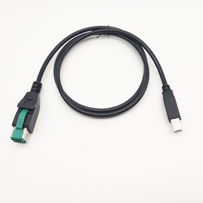 Προσαρμοσμένο μήκος λογότυπου 12V 24V PoweredUSB καλώδιο για τον εκτυπωτή εξοπλισμού POS